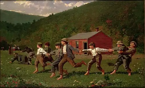 Snap the Whip, 1872, Butler Institute of American Art.