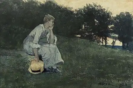 Waiting, 1880.