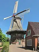 Winsum, moulin : korenmolen de Vriendschap.