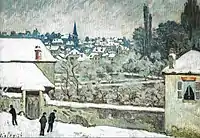 Alfred Sisley, Hiver à Louveciennes, 1876.