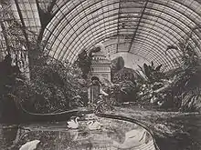 Intérieur du jardin d'hiver de Louis II de Bavière à la Résidence de Munich (1870).