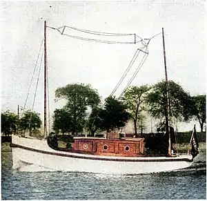 Antenne de station de canot de sauvetage en 1914.