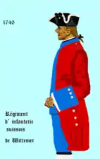 régiment de Wittmer de 1740 à 1762