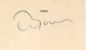 signature de Wolfgang Bauer