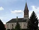 Église protestante,côté sud-ouest.