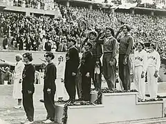 Survêtements en molleton aux jeux olympiques d'été de 1936.