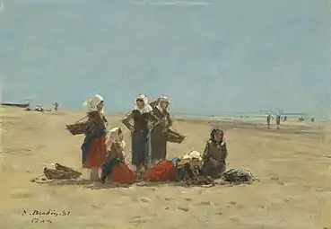 Femmes sur la plage à Berck, 1881Washington, National Gallery of Art