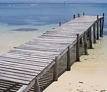 Un ponton à Madagascar.