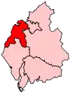 A medium constituency in the west of the county.