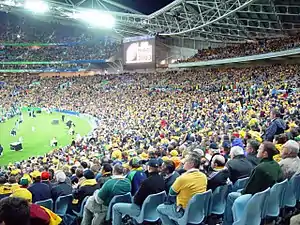Le match d’ouverture de la Coupe du monde 2003 au ANZ Stadium, à Sydney, en Australie.