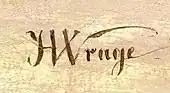 signature de Hinrich Wrage