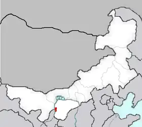 Localisation de Wuhai