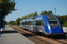 Un automoteur diesel de la SNCF