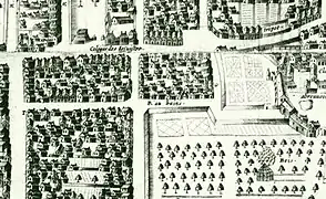 Rue des Bains en 1618,