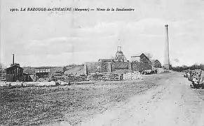 Le puits de la Baudonnière en activité.