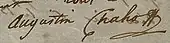 signature d'Augustin Chaho