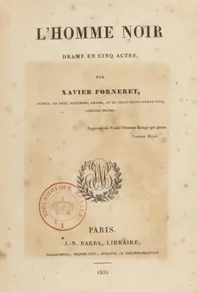 Page de titre de l’édition originale de 1835