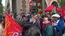 Jean-Luc Mélenchon, le 26 mai 2016 à Paris, lors d'une manifestation contre la loi El Khomri.