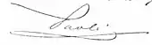 Signature de Xavier Paoli