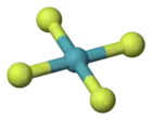 Structure du tétrafluorure de xénon.