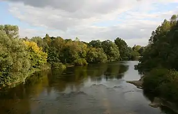 La Yèvre à Mehun-sur-Yèvre en 2019.