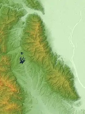 Carte topographique des monts Yōrō.