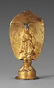 Yŏn'ga Bouddha Bronze doré, H. 16,3 cm. Daté 539. Koguryo. Musée national de Corée
