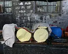 Vendeur de beurre de yak à Lhassa.