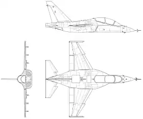 vue en plan de l’avion