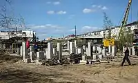 Construction sur pergélisol dans le centre de Iakoutsk