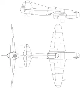 vue en plan de l’avion