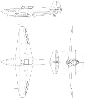 vue en plan de l’avion