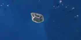 Photo Landsat de l'île Yam