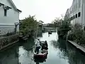 Descente du canal à Yanagawa.
