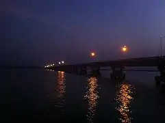 Le Pont de Yanaon, localisé dans le Delta de la Godavari et enclavé par l'état de l'Andhra Pradesh.