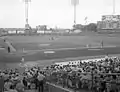 Match entre les A's contre les New York Yankees au Municipal Stadium (1966)