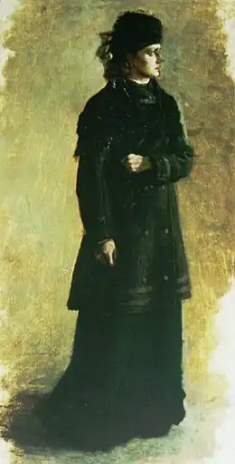 Nikolaï Iarochenko, La Terroriste, 1879, étude pour le tableau Le château de Lituanie (disparu)
