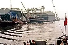 Le chantier naval en juin 1979.