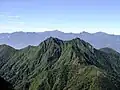 Le mont Gongen vu depuis le mont Aka.