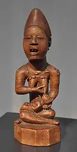 Statuette Phemba alaitante - République démocratique du Congo ou République du Congo; XIXe siècle; bois Museum Rietberg.