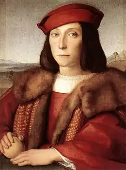 Le Jeune Homme à la pommeFrançois Marie della Rovere, 1504, Offices, Florence.