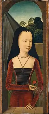 Hennin conique, vers 1480.