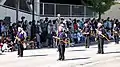 Reconstitution de jeunes guerriers d'Aizu pendant la guerre de Boshin.