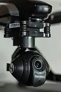 Gimbal 3 axes montée sur plateau amortisseur