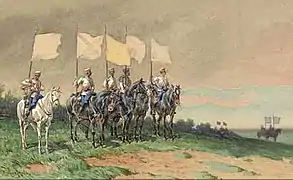 Cuirassiers de la garde impériale russe.