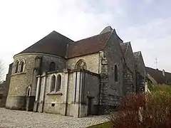 Le chevet de l'église.