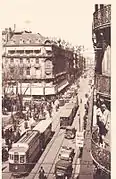 Tramways rue Alsace-Lorraine, dans les années 1930