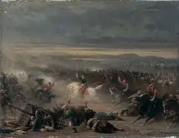 Charge de la cavalerie française à Eupatoria, 1855.
