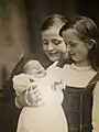 Yvonne, Jürgen et Raymonde Jensen, photographiés par leur père, Théodore Jensen