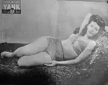 La pin-up Yvonne De Carlo,9 juin 1944.